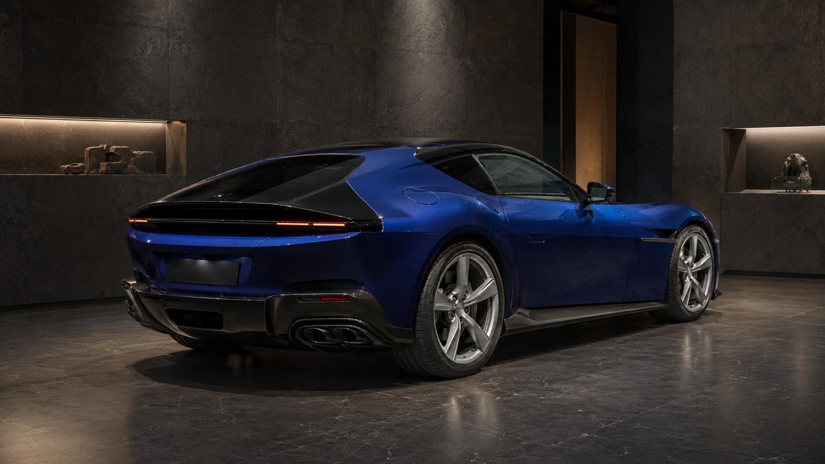 Ferrari 12Cilindri rear three-quarter view