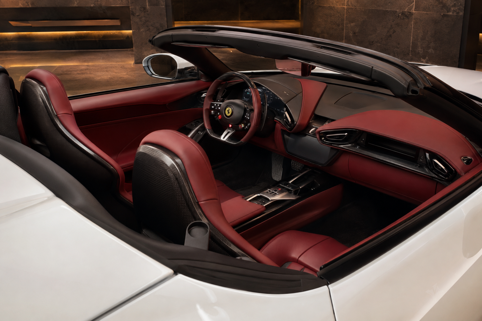 Ferrari 12Cilindri Spider interior view