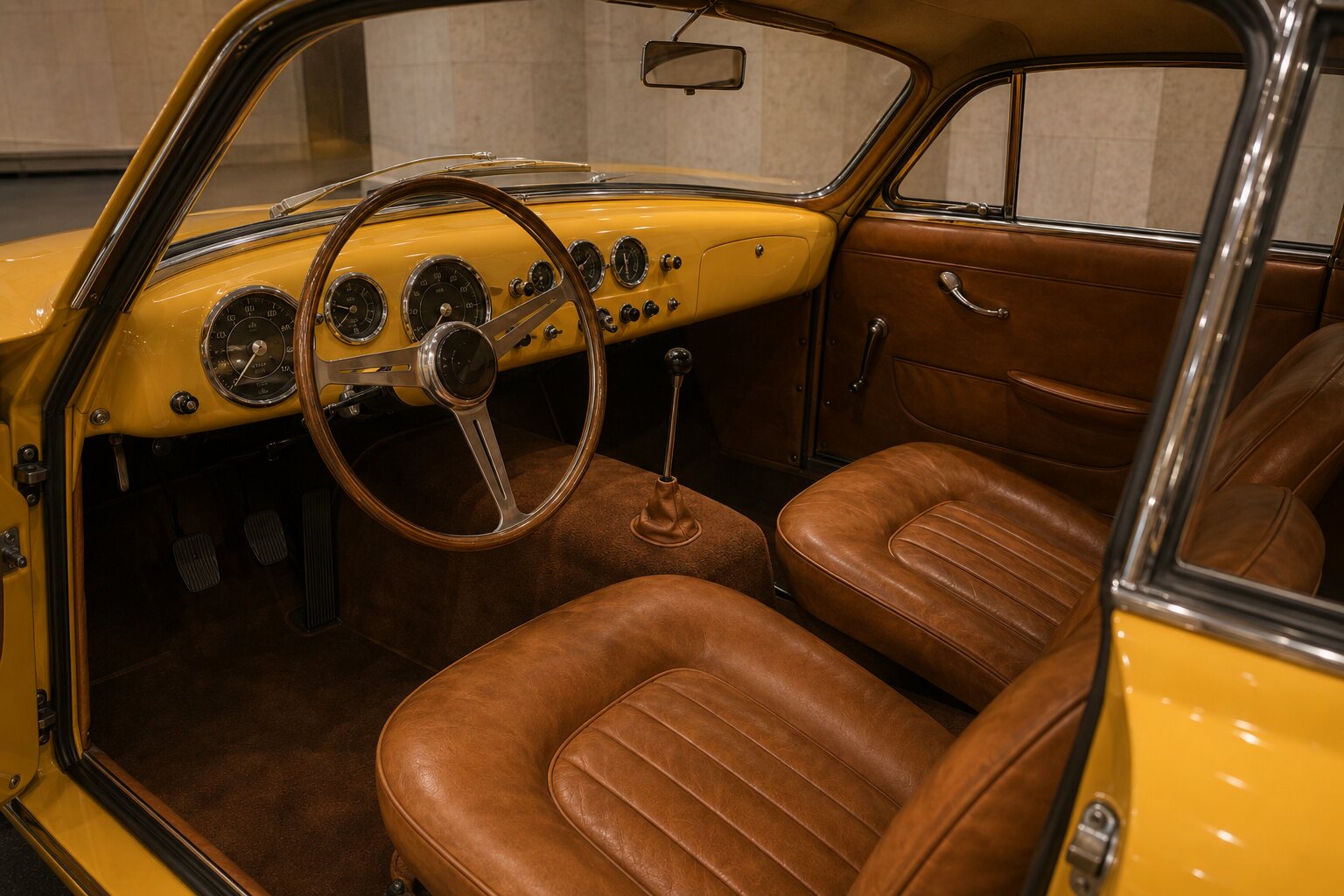 Ferrari 195 Inter interior view