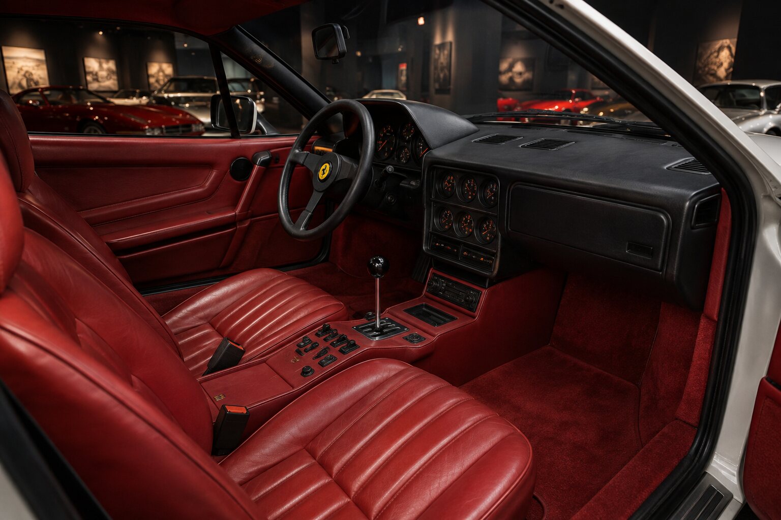 Ferrari 208 GTB Turbo interior view