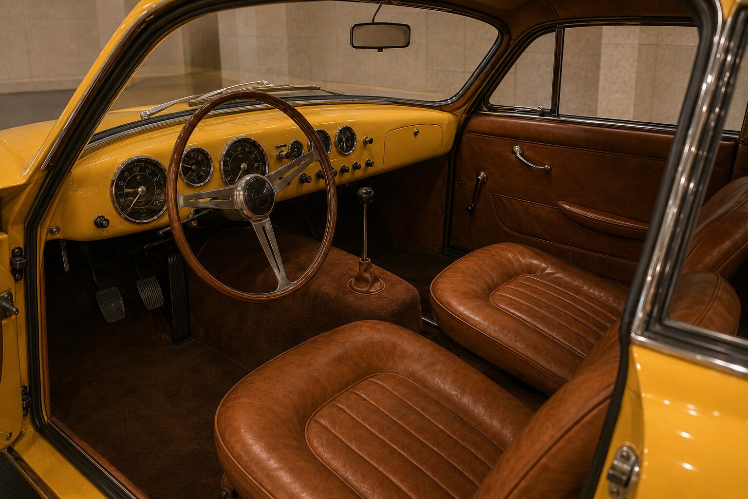 Ferrari 212 Inter interior view