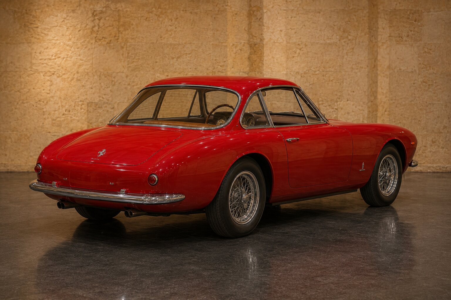 Ferrari 250 Europa GT rear three-quarter view