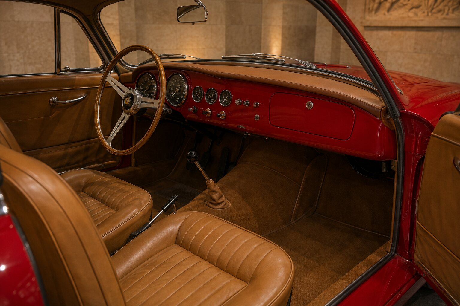 Ferrari 250 Europa interior view