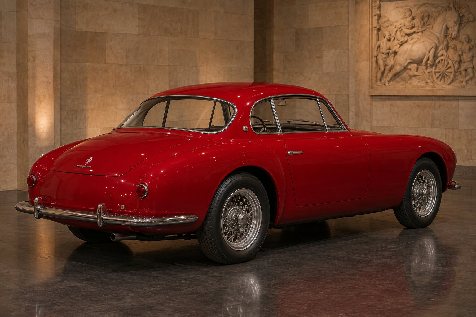 Ferrari 250 Europa rear three-quarter view
