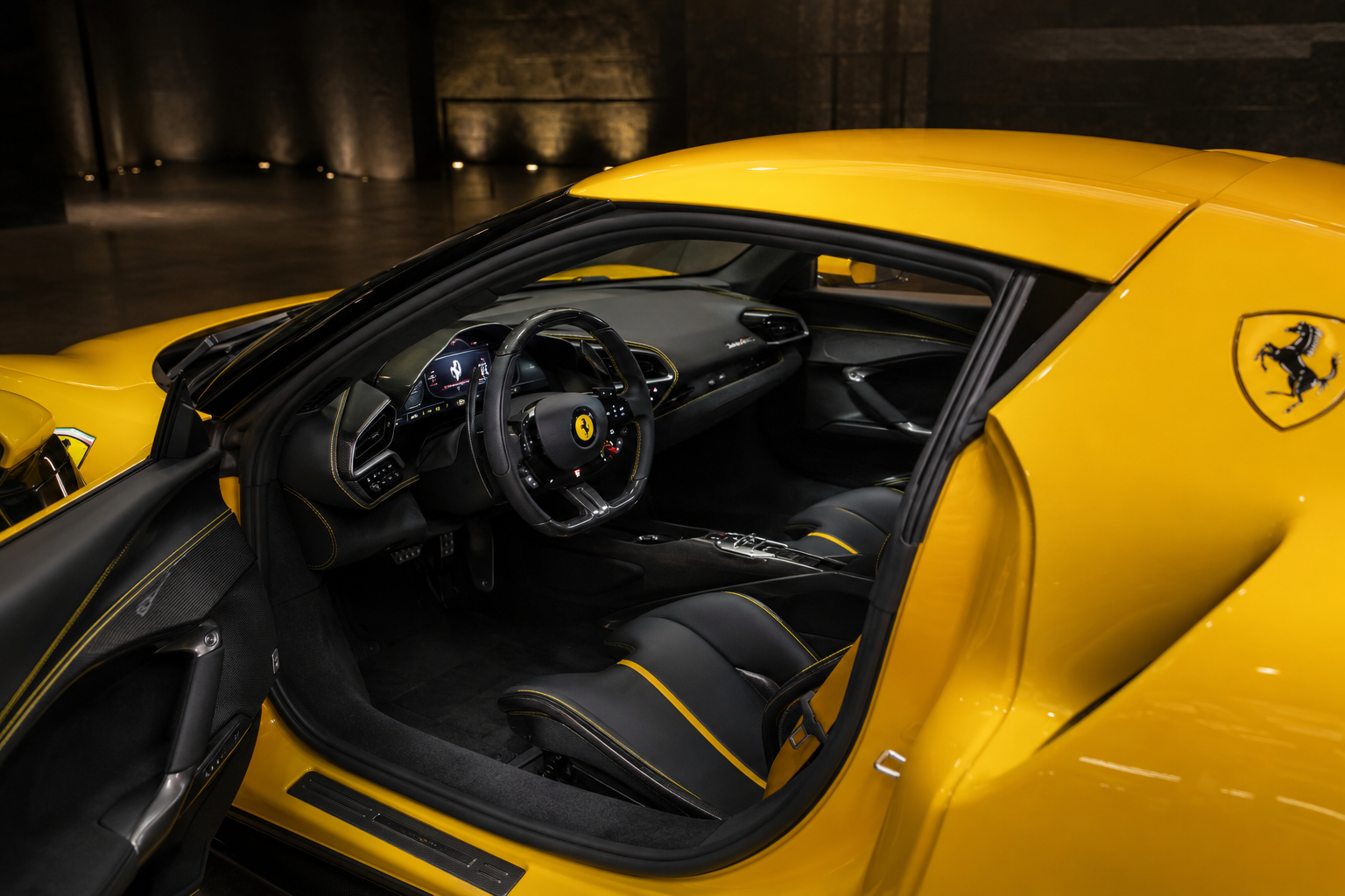 Ferrari 296 GTB interior view