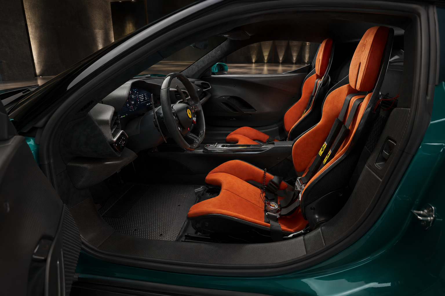 Ferrari 296 Speciale interior view