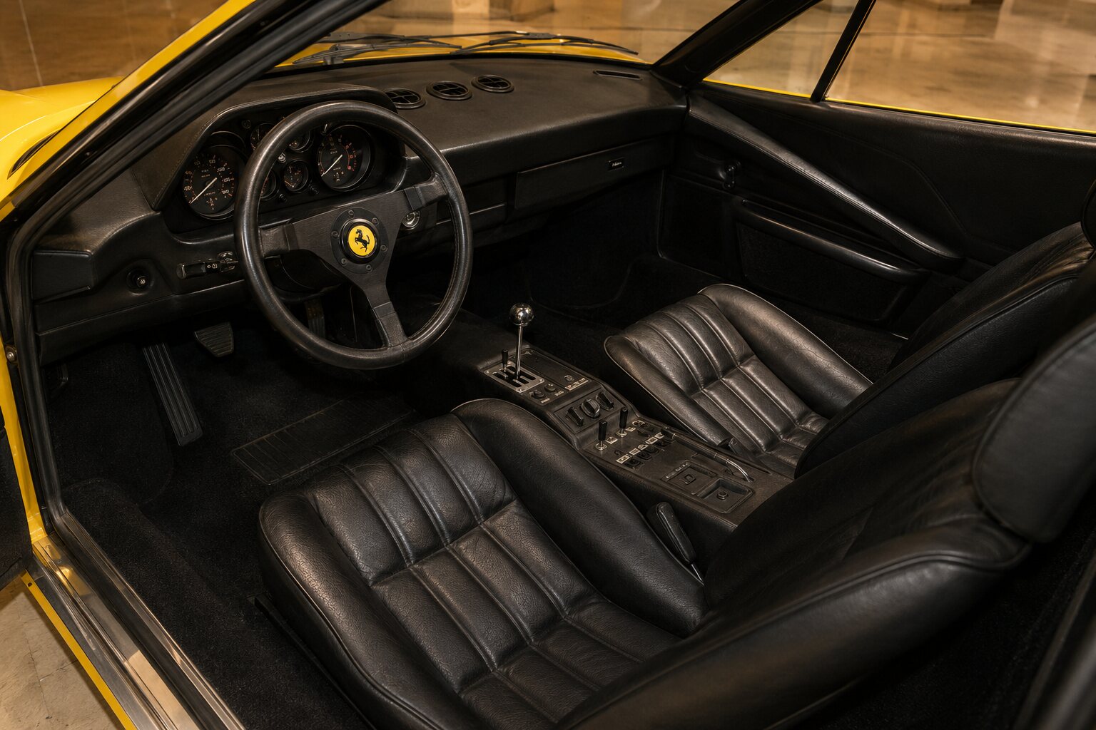 Ferrari 308 GTB interior view