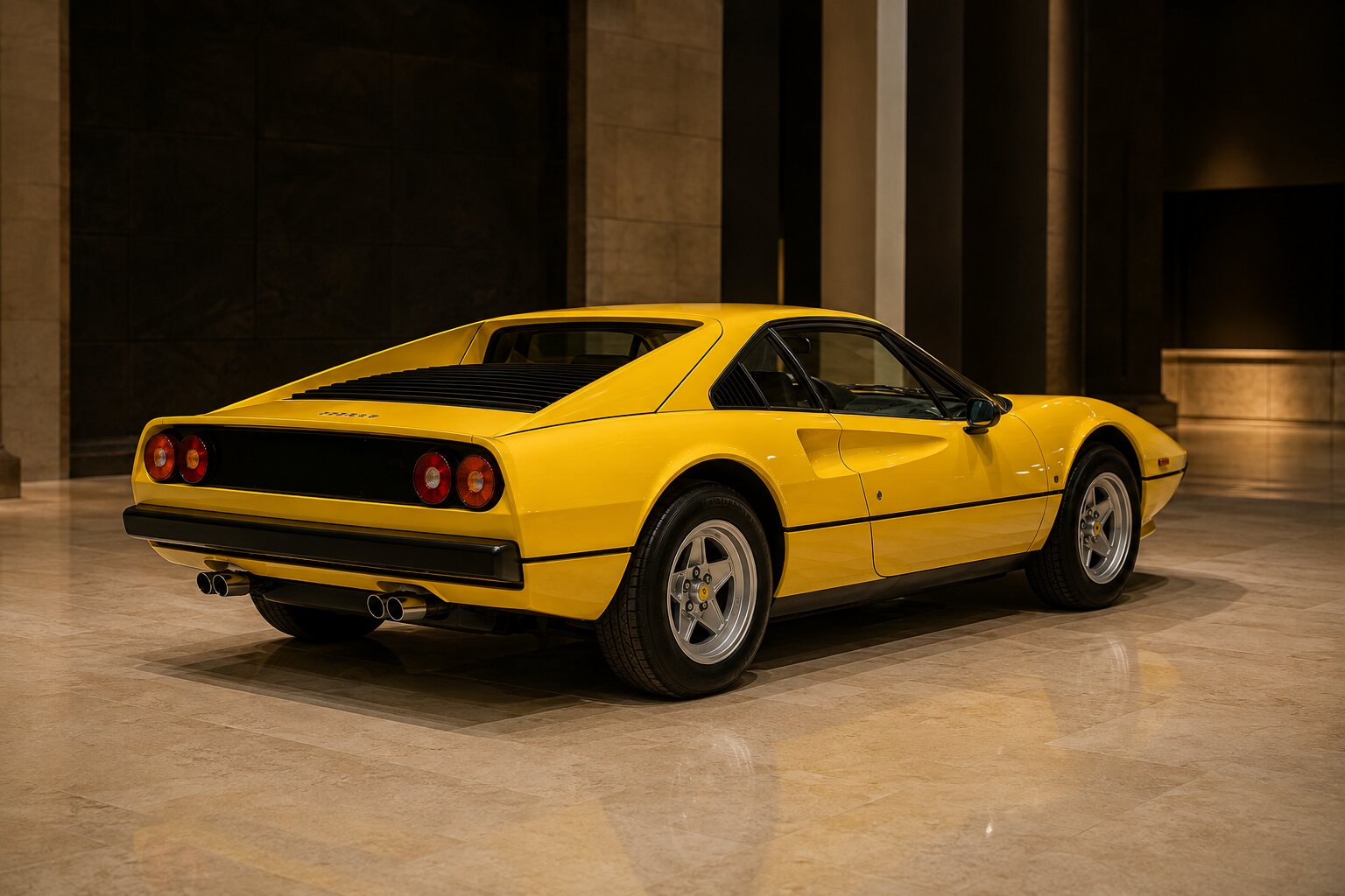 Ferrari 308 GTB rear three-quarter view