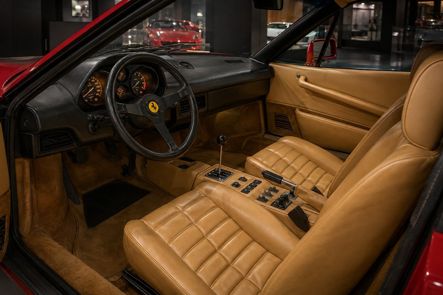 Ferrari 308 GTBi interior view