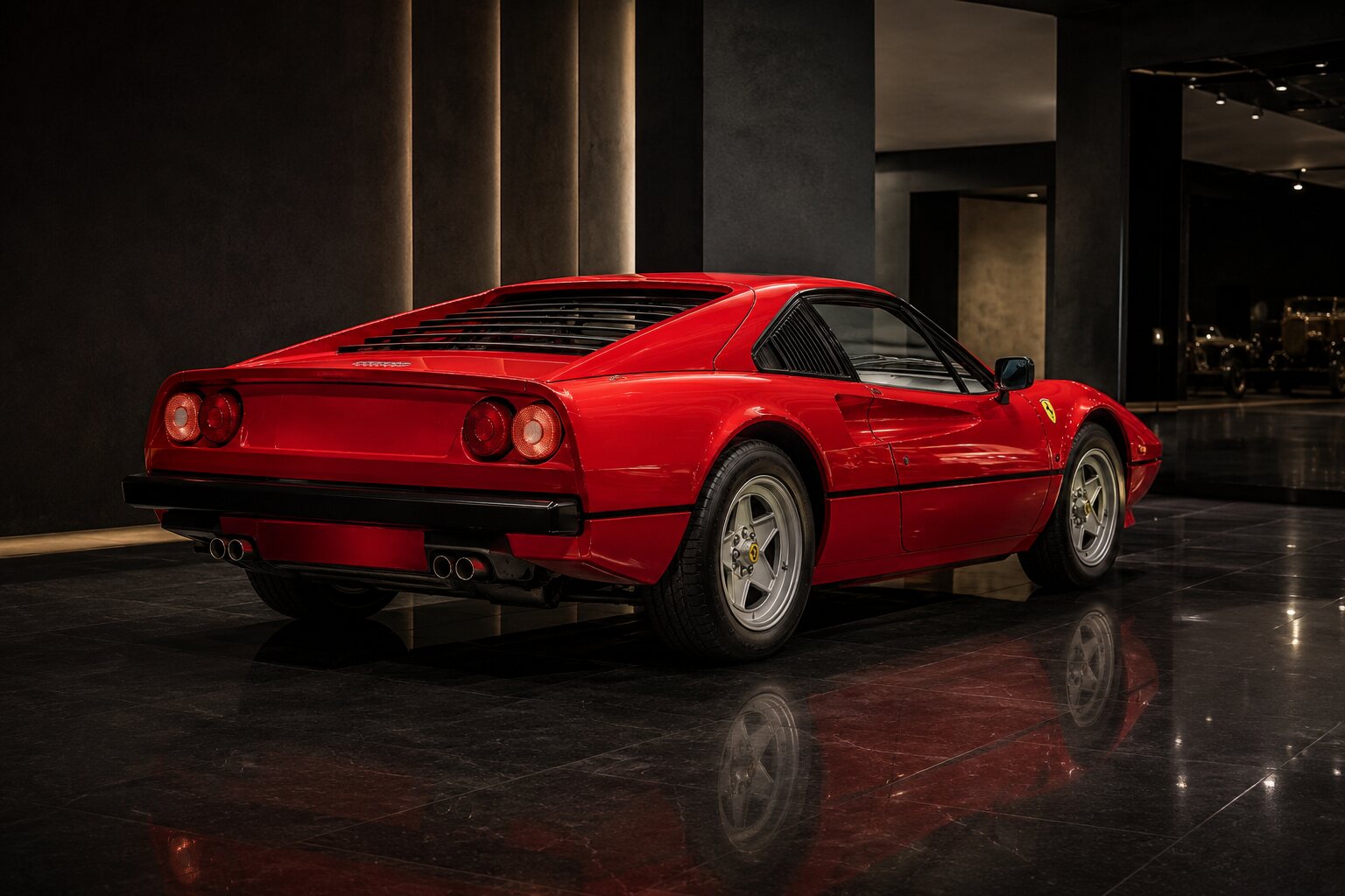 Ferrari 308 GTBi rear three-quarter view