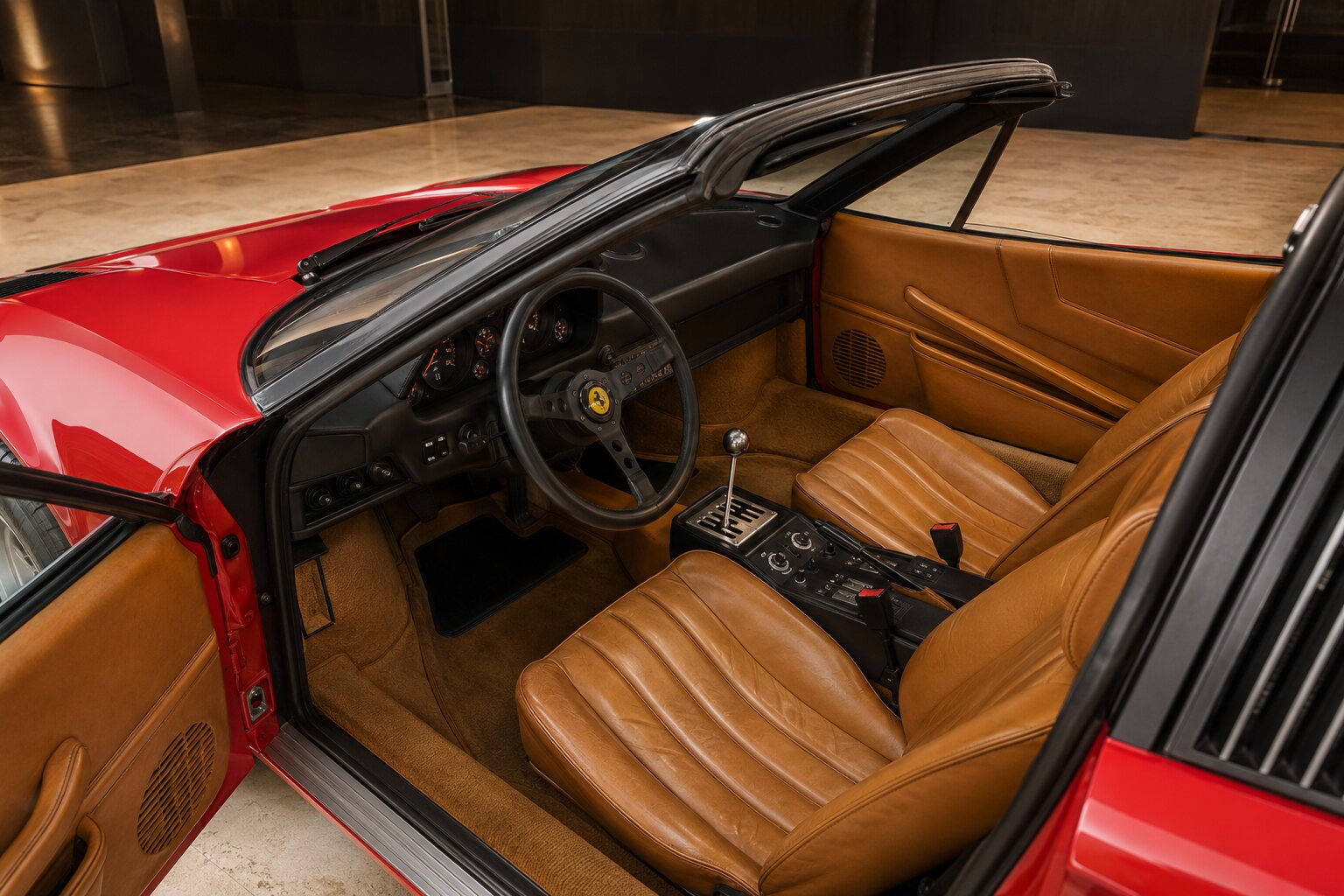 Ferrari 308 GTS interior view
