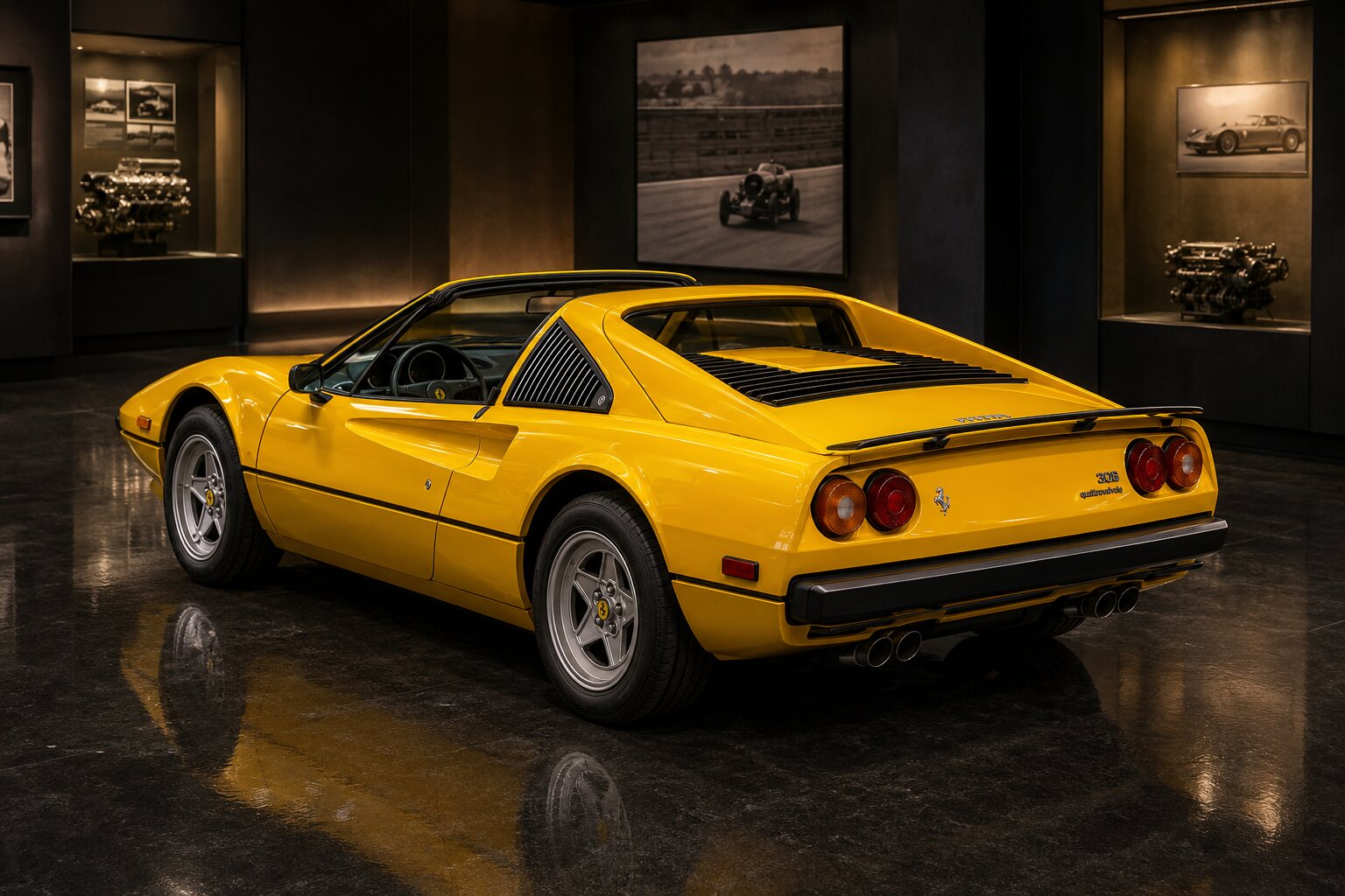 Ferrari 308 GTS Quattrovalvole rear three-quarter view
