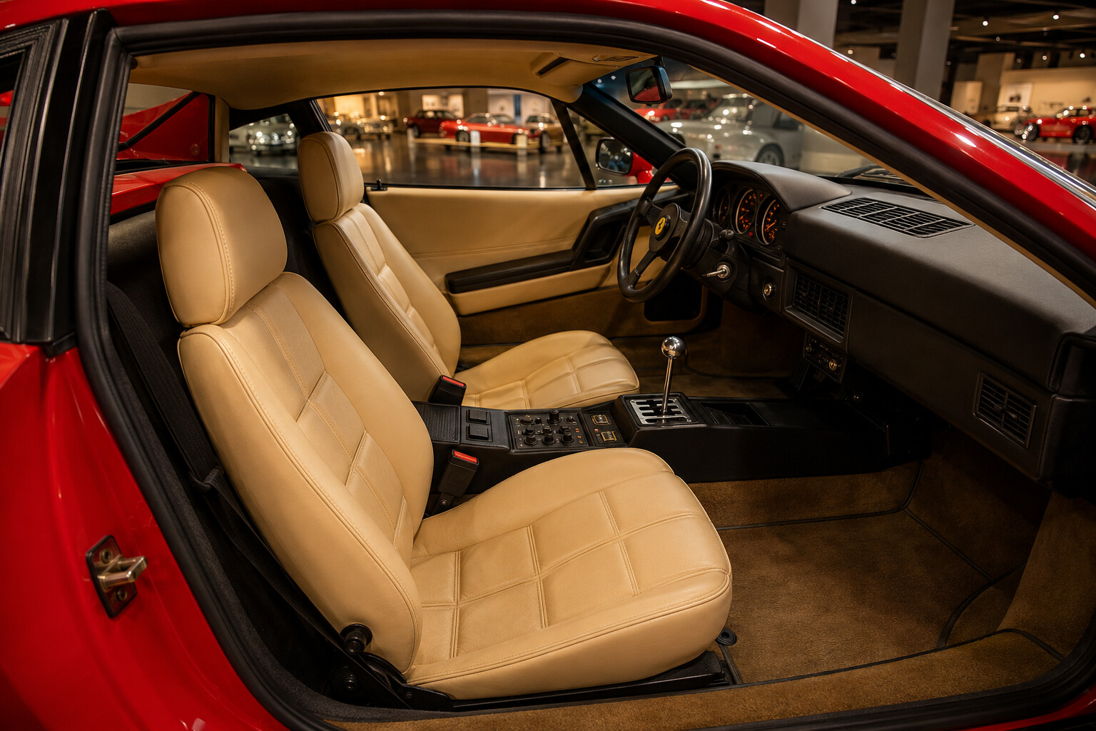 Ferrari 328 GTB interior view