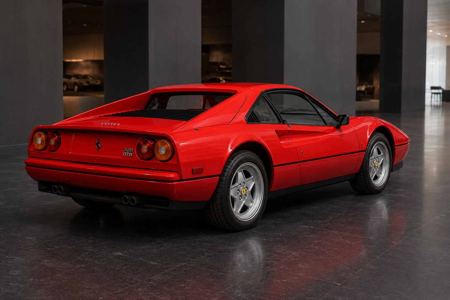 Ferrari 328 GTB rear three-quarter view