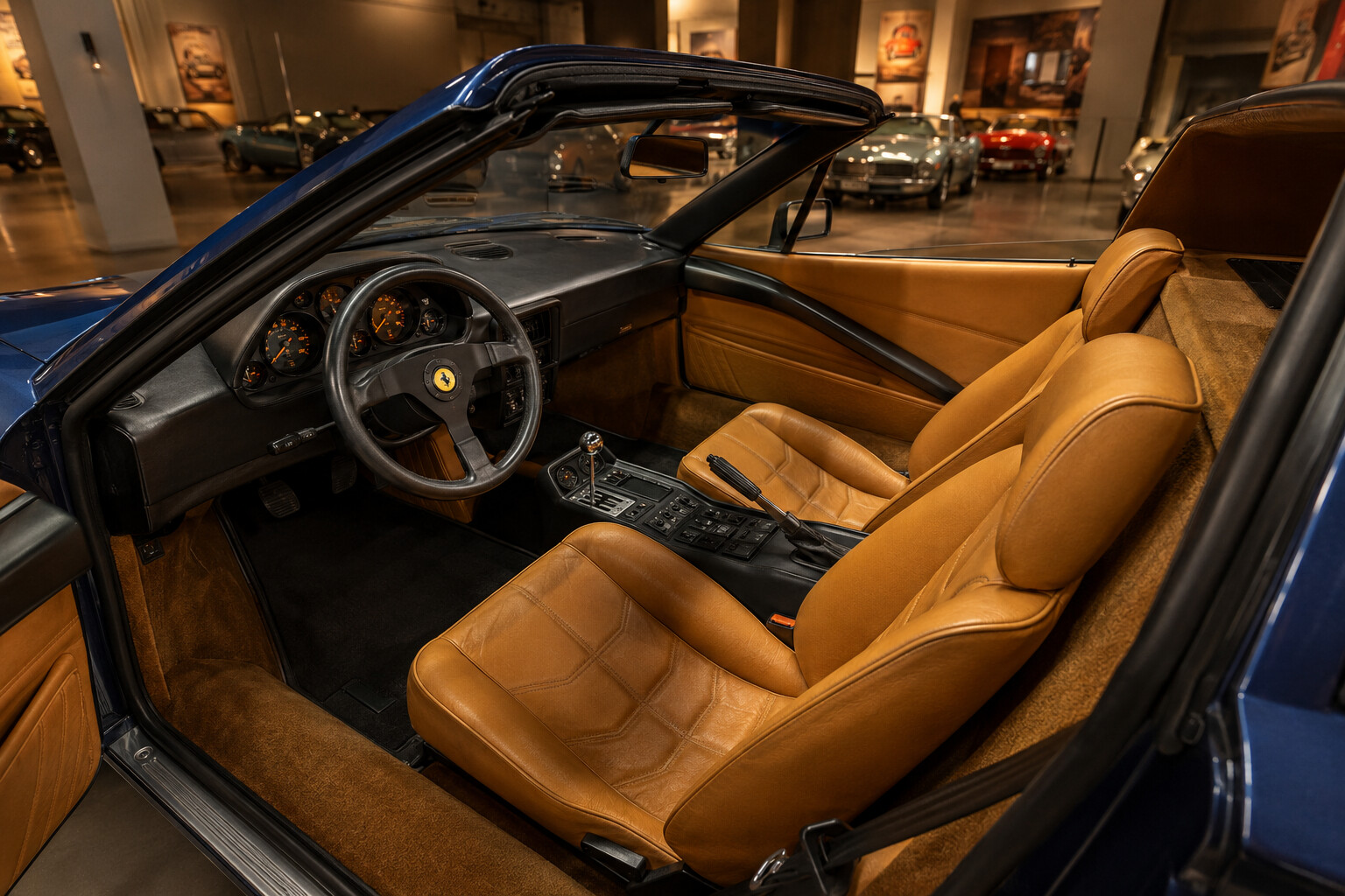 Ferrari 328 GTS interior view