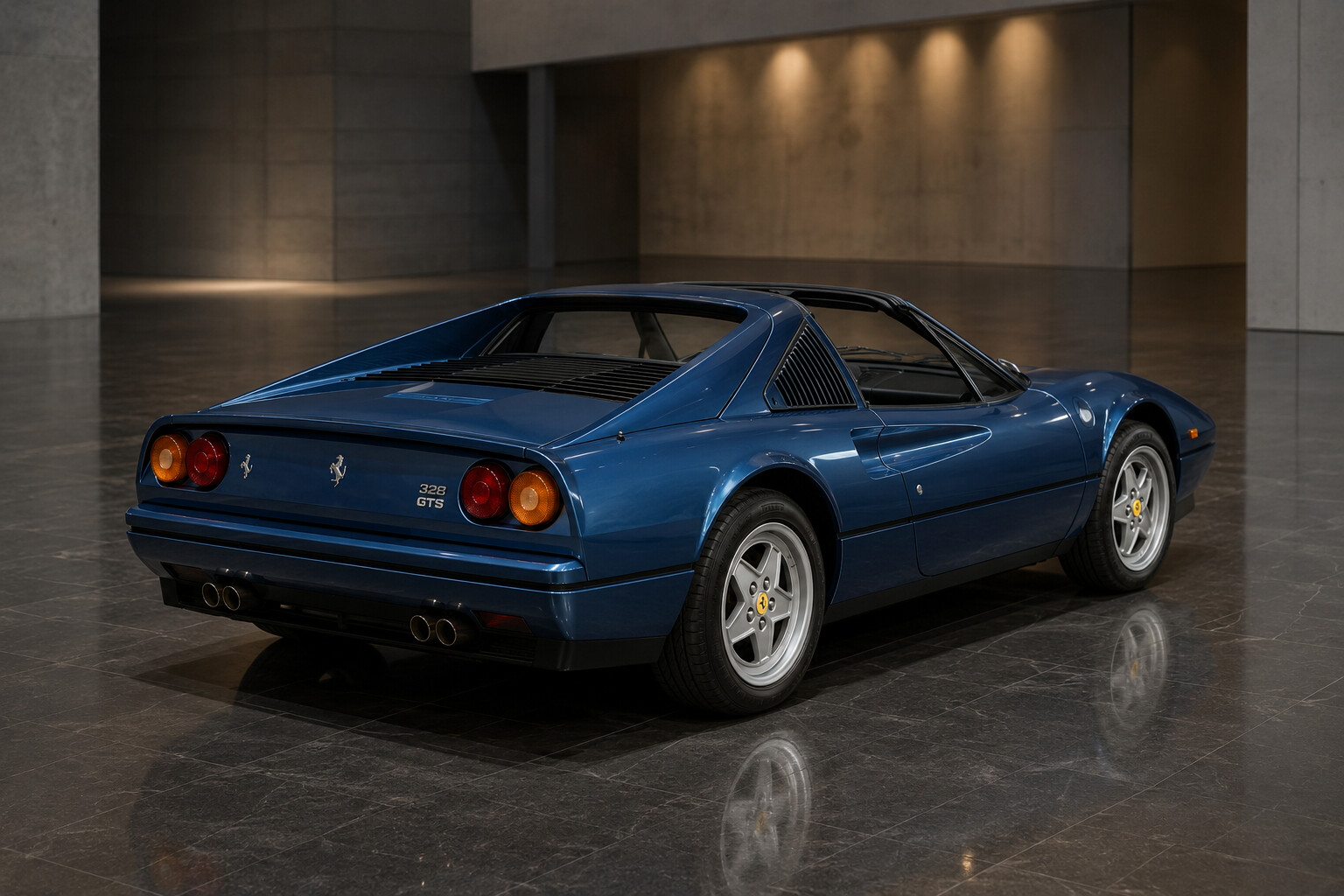 Ferrari 328 GTS rear three-quarter view