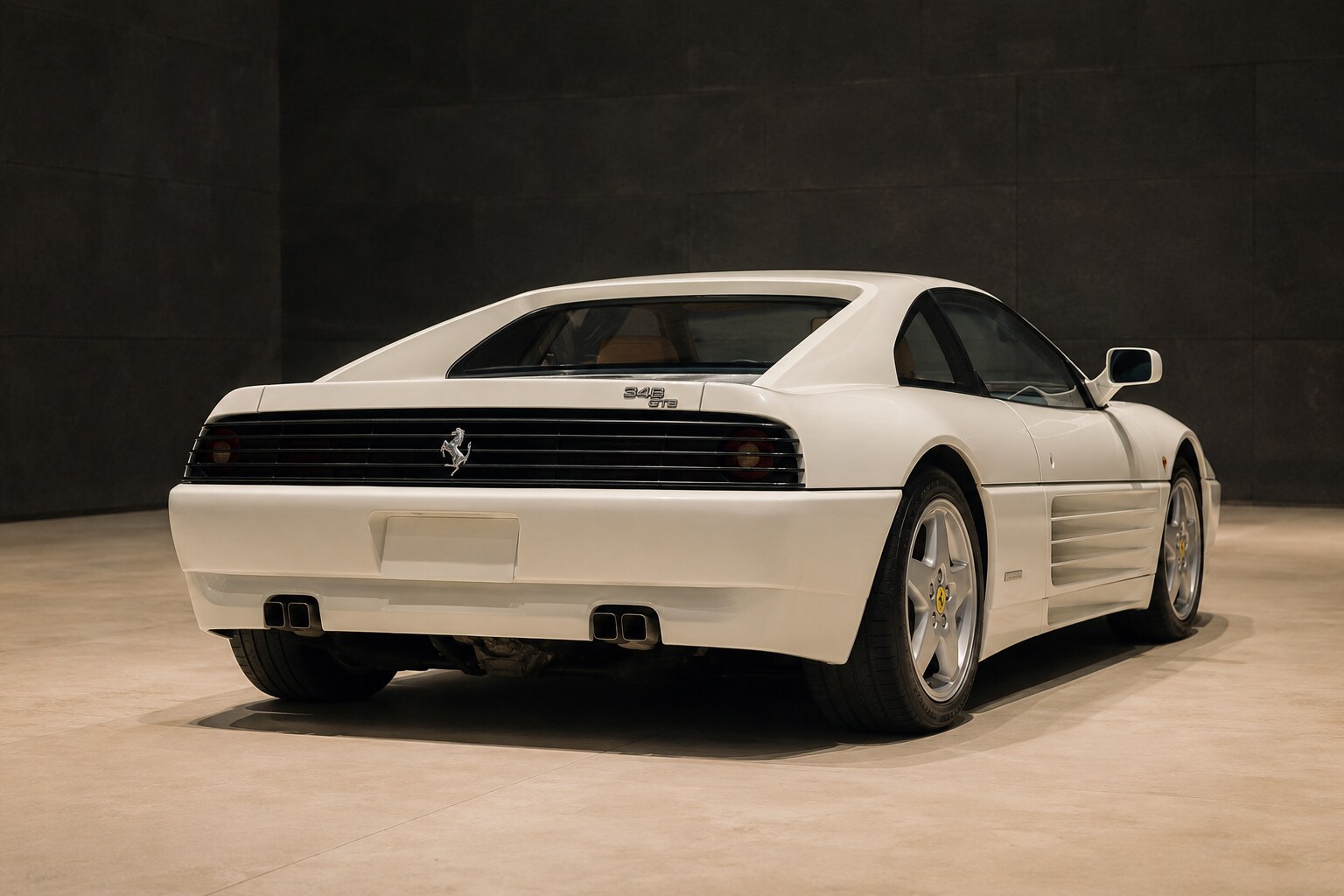 Ferrari 348 GTB rear three-quarter view