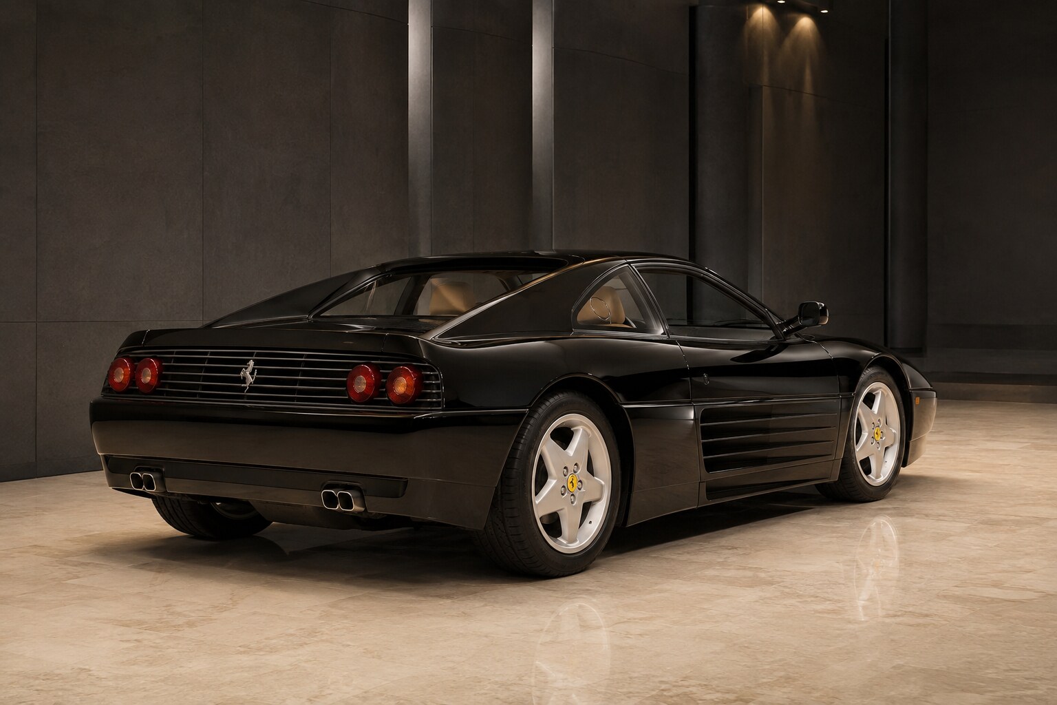 Ferrari 348 TB rear three-quarter view