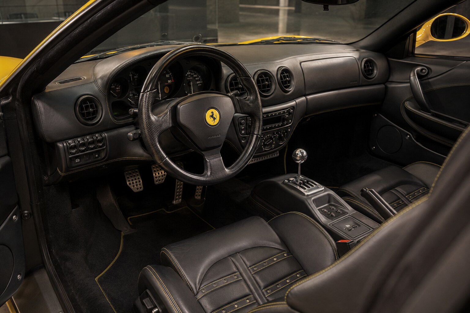 Ferrari 360 Modena interior view