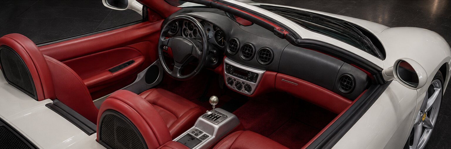 Ferrari 360 Spider interior view