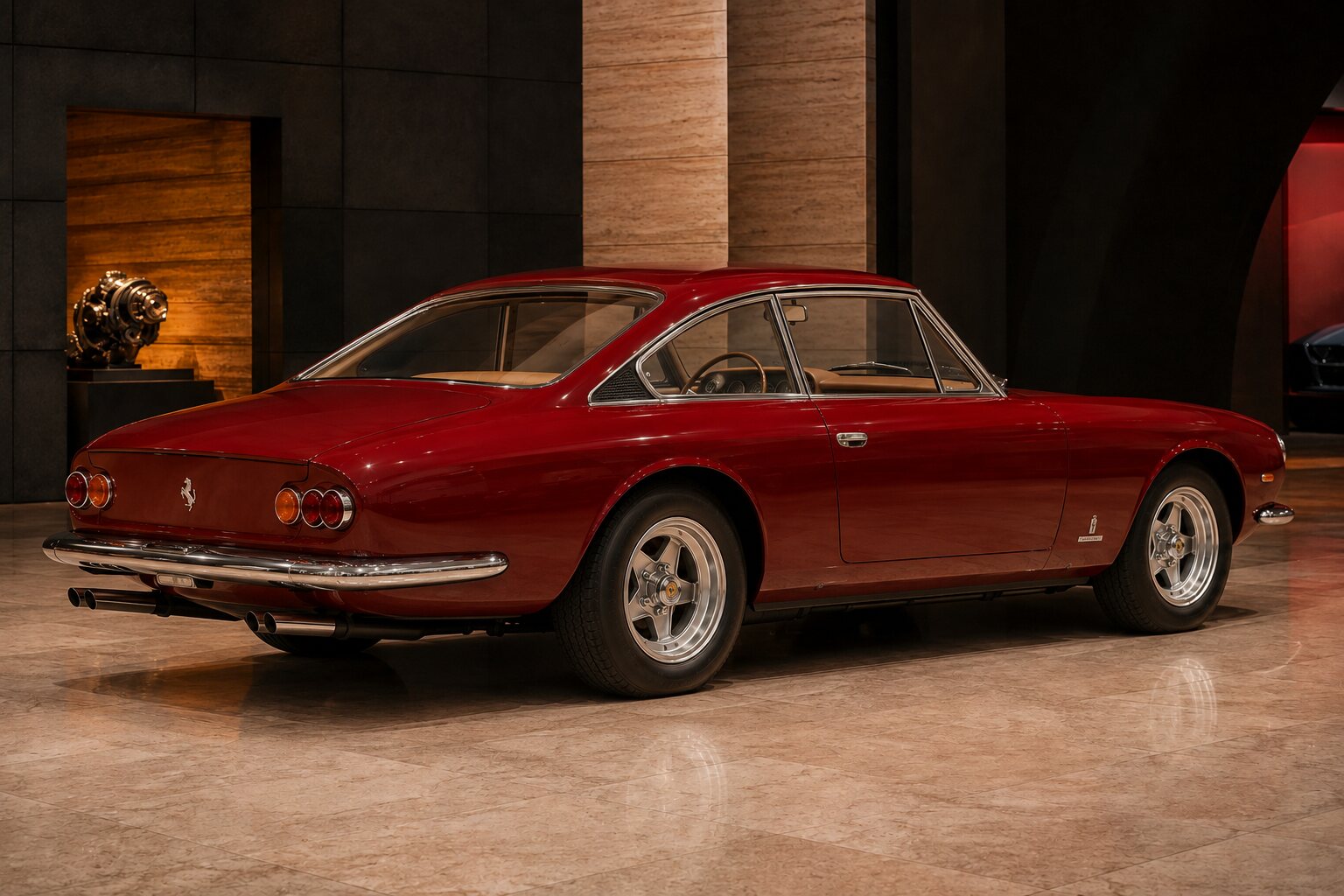 Ferrari 365 GT 2+2 rear three-quarter view