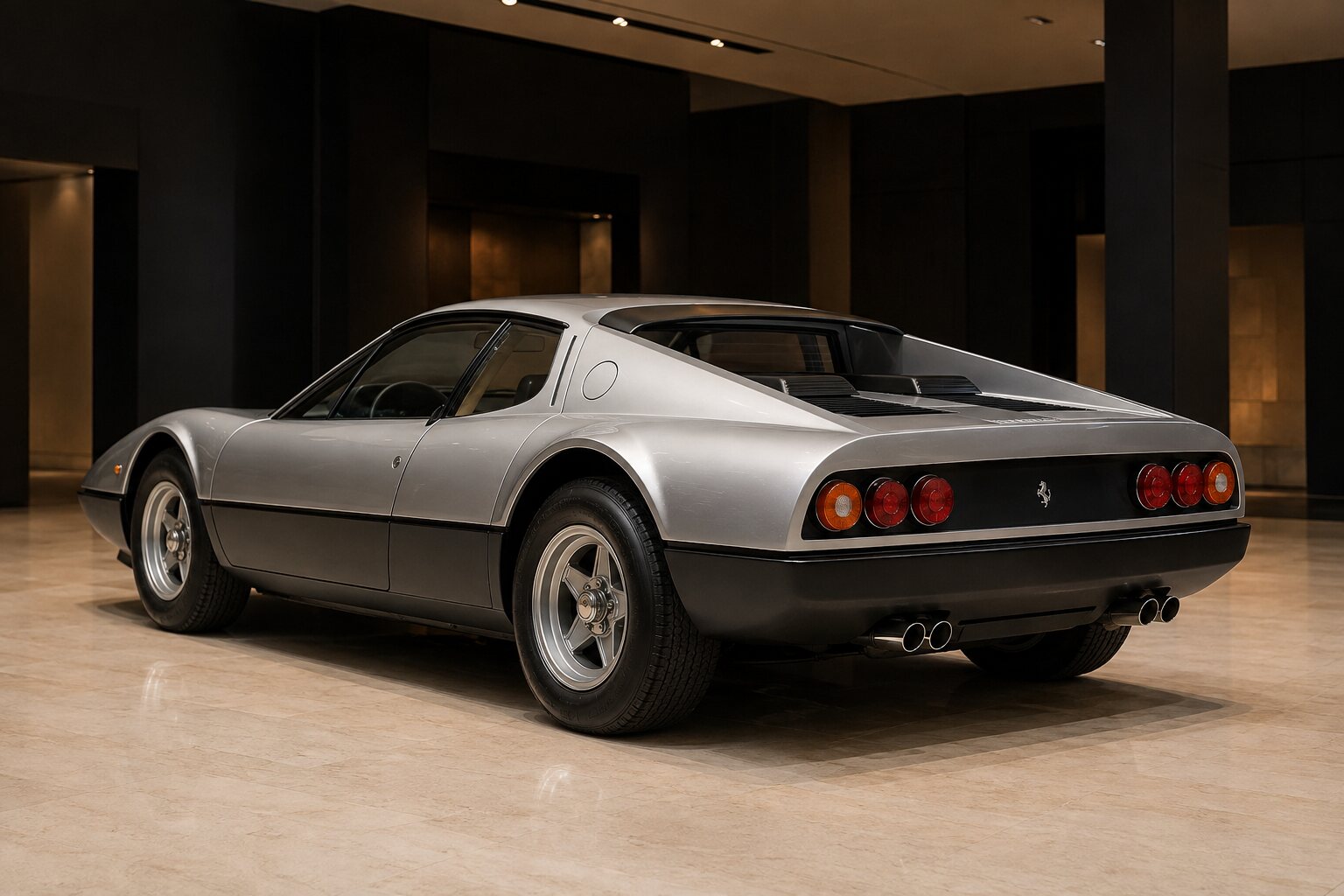 Ferrari 365 GT4 BB rear three-quarter view