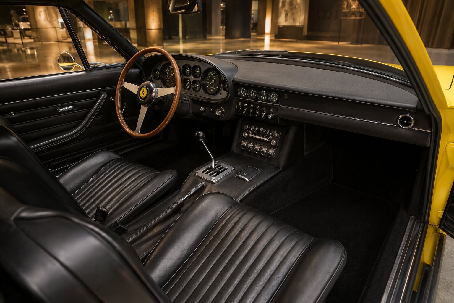 Ferrari 365 GTB/4 Daytona interior view
