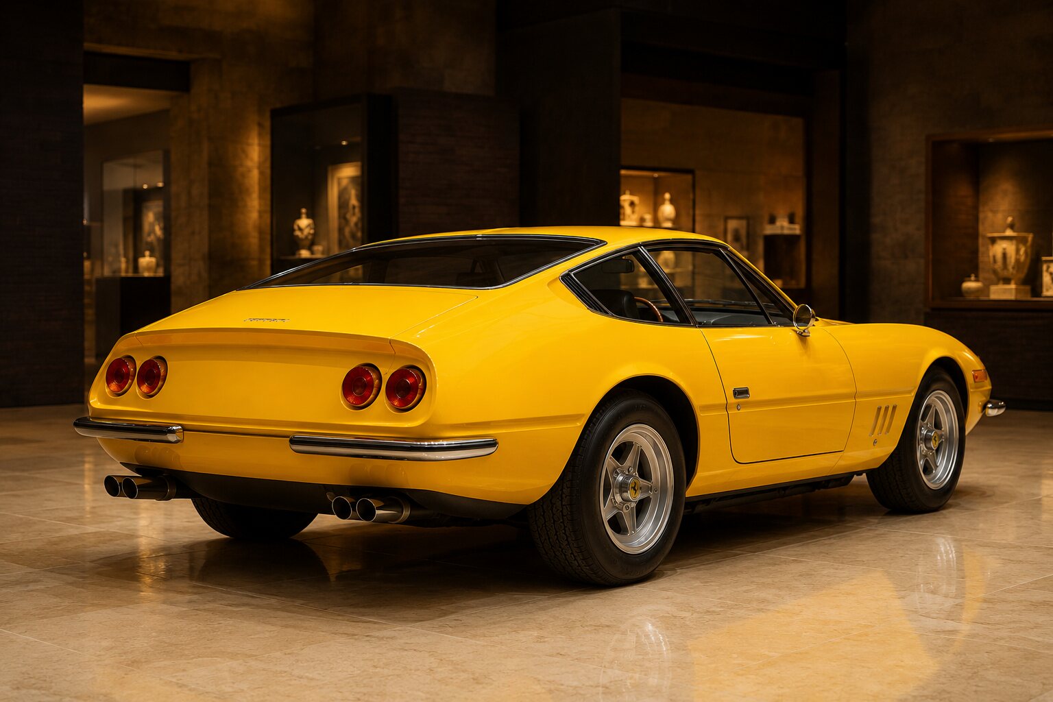 Ferrari 365 GTB/4 Daytona rear three-quarter view