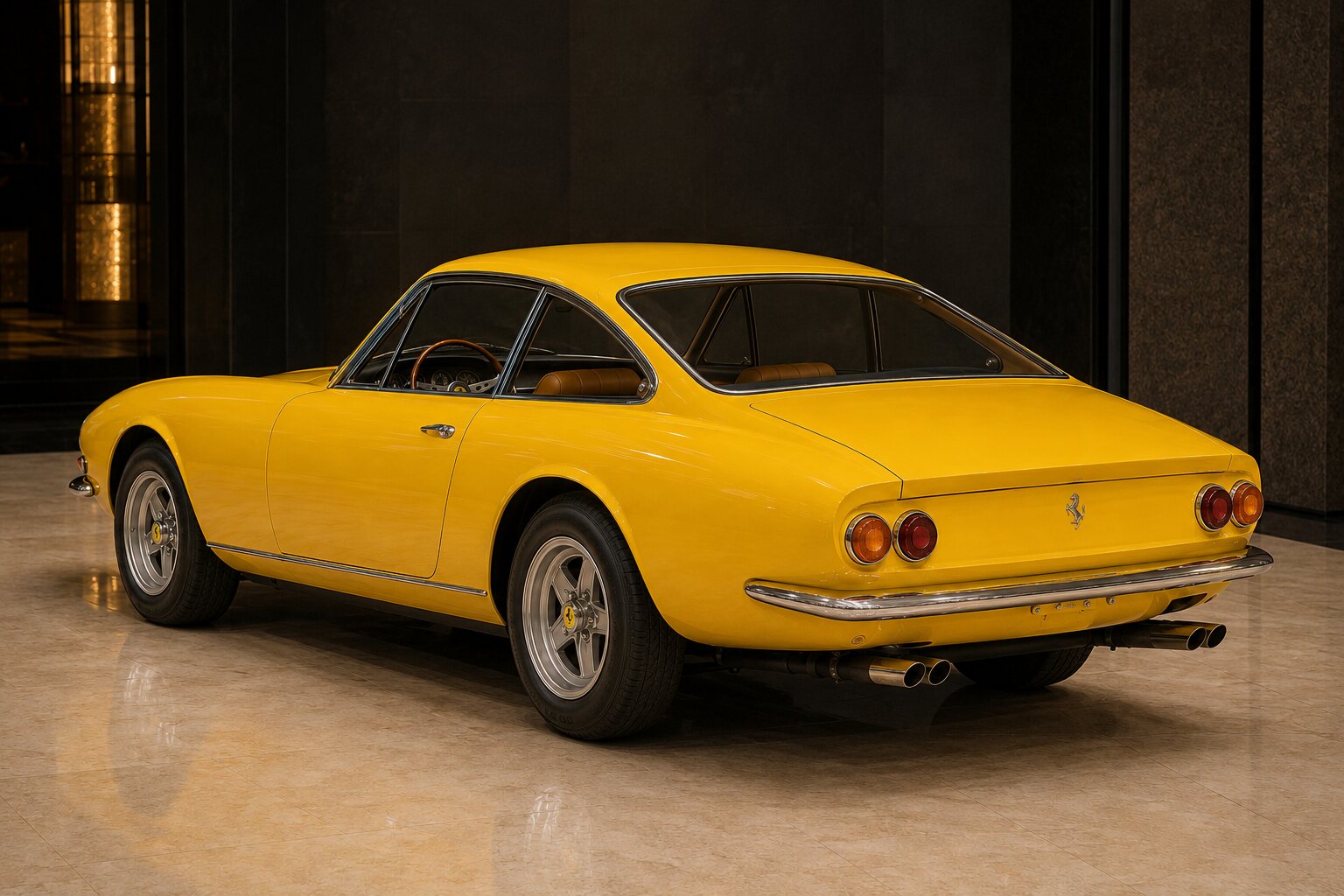 Ferrari 365 GTC rear three-quarter view