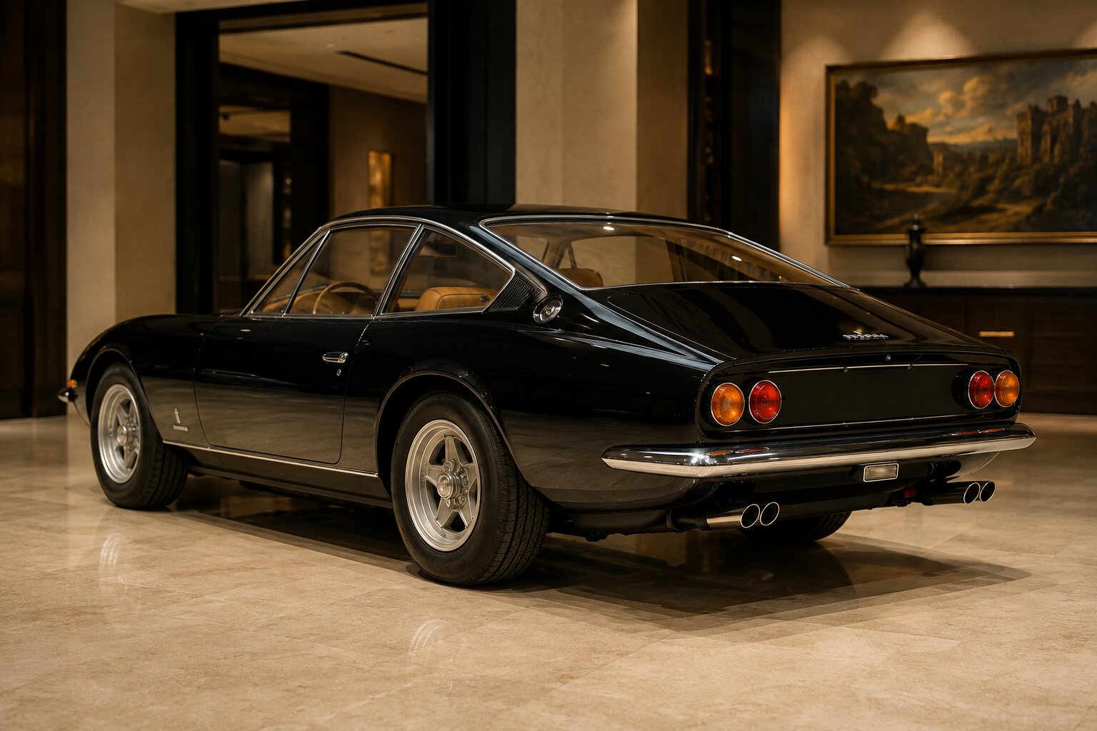 Ferrari 365 GTC/4 rear three-quarter view