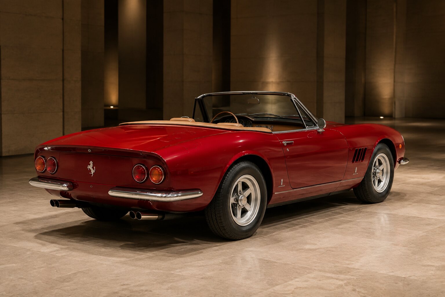 Ferrari 365 GTS rear three-quarter view