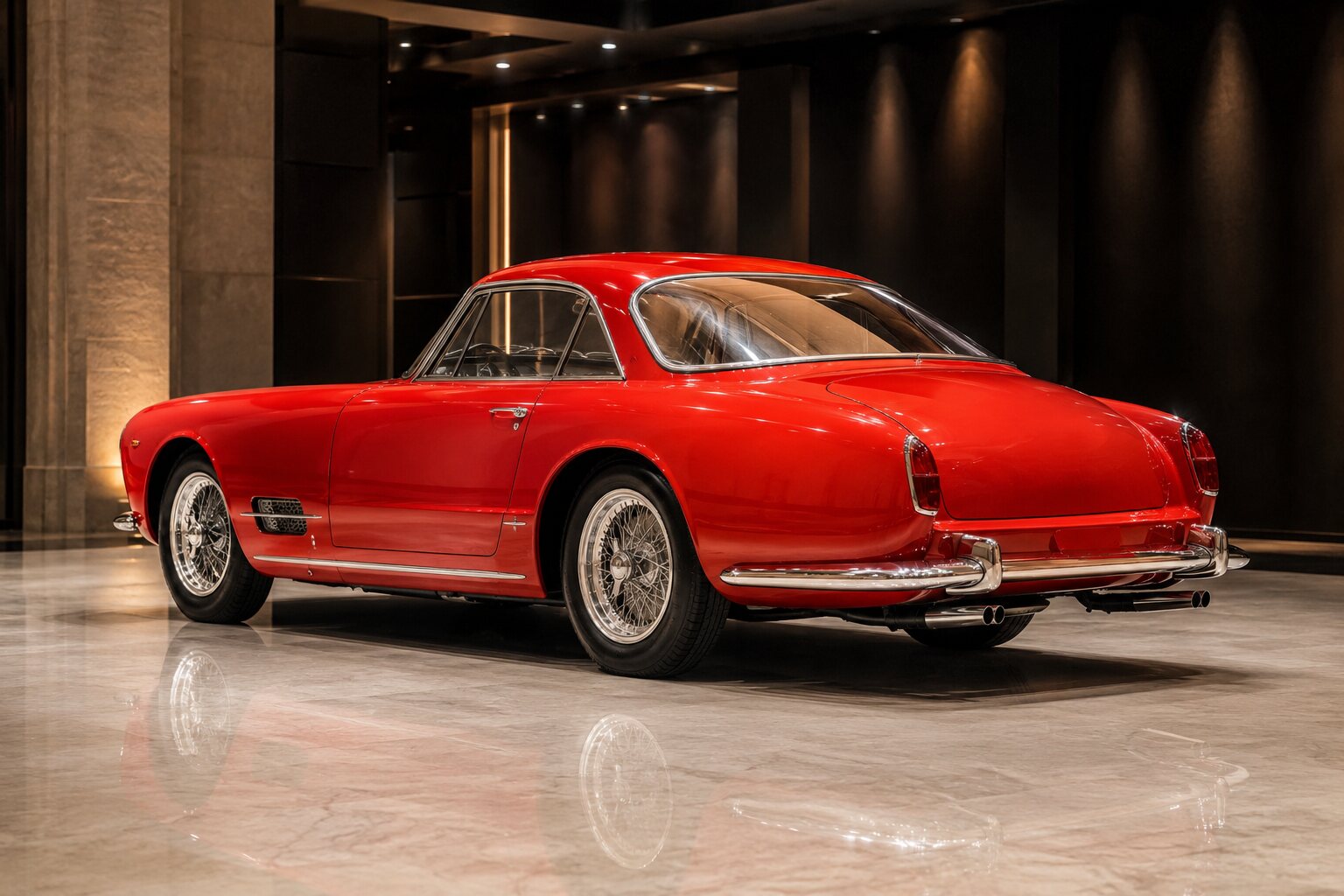 Ferrari 410 Superamerica Series II rear three-quarter view