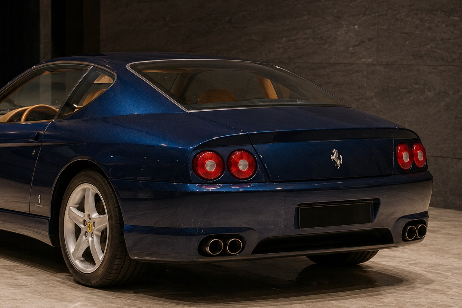 Ferrari 456M GTA rear three-quarter view
