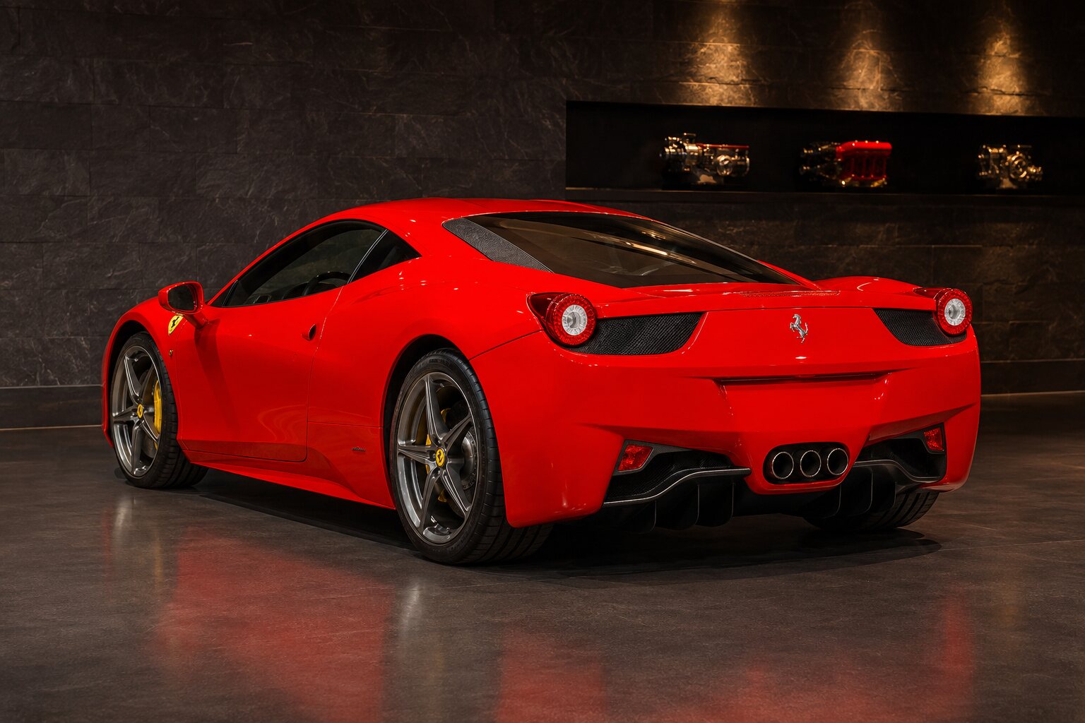Ferrari 458 Italia interior view
