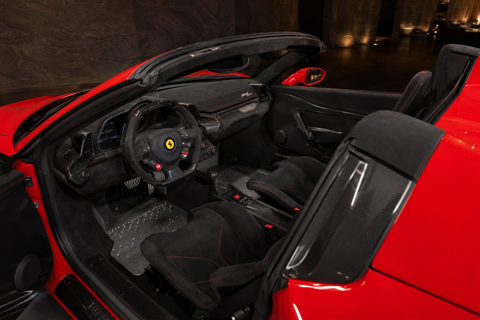 Ferrari 458 Speciale A interior view