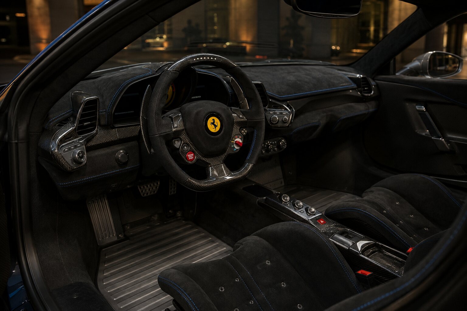 Ferrari 458 Speciale interior view
