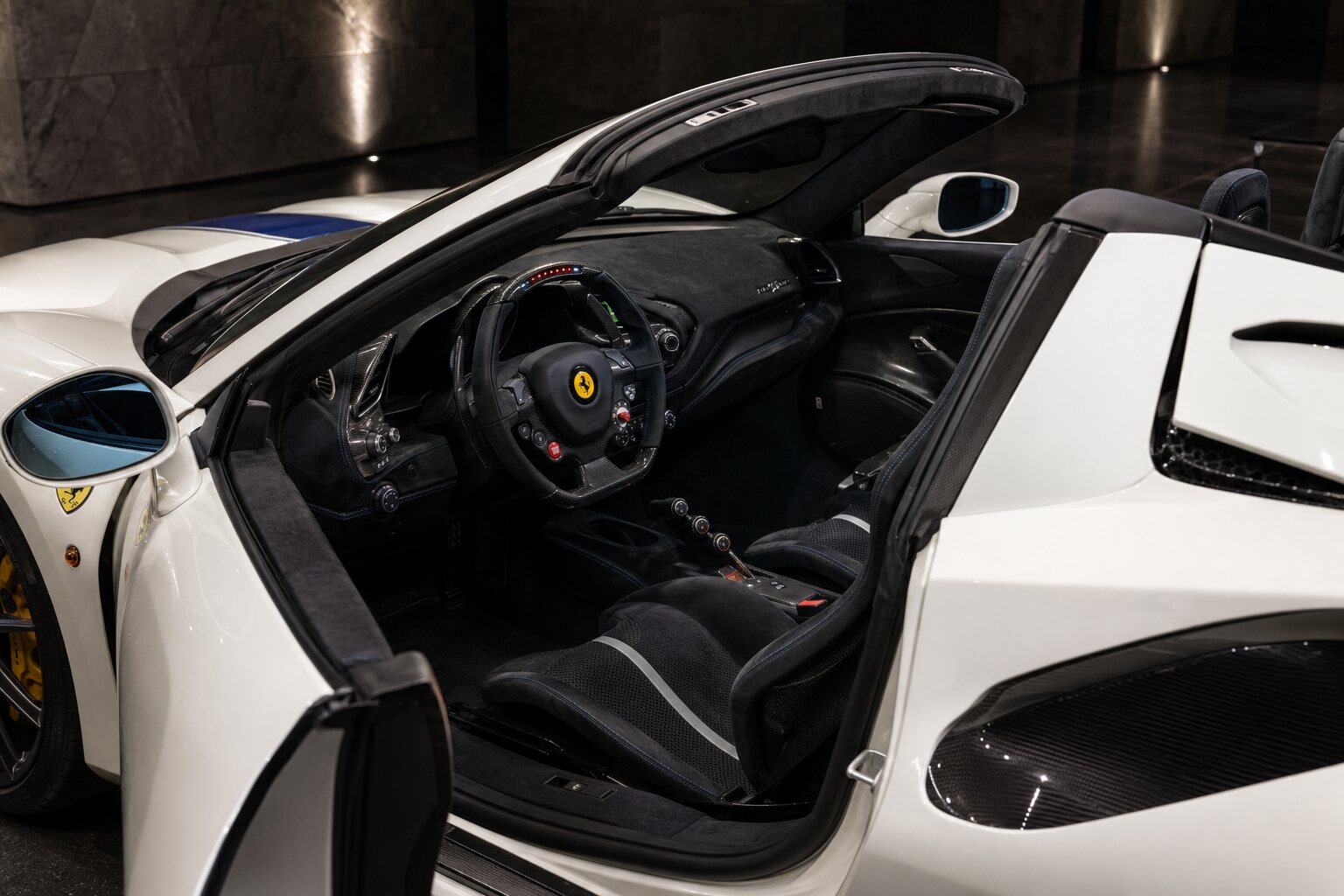 Ferrari 488 Pista Spider interior view