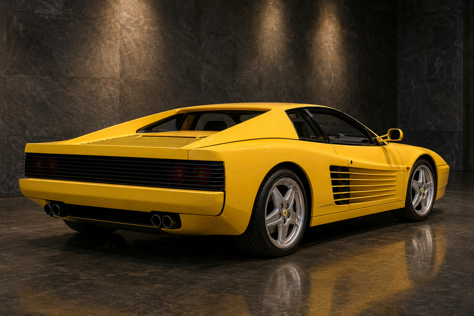 Ferrari 512 TR rear three-quarter view