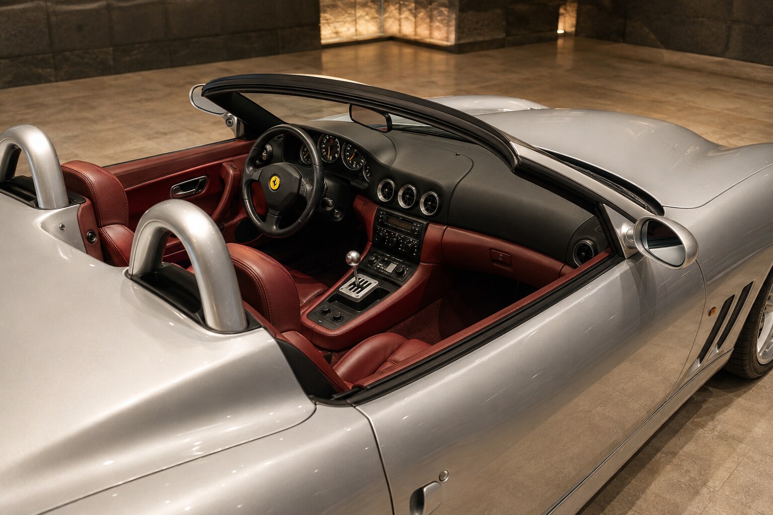 Ferrari 550 Barchetta Pininfarina interior view