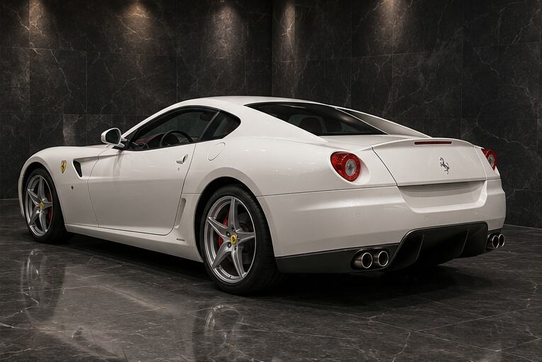 Ferrari 599 GTB Fiorano rear three-quarter view