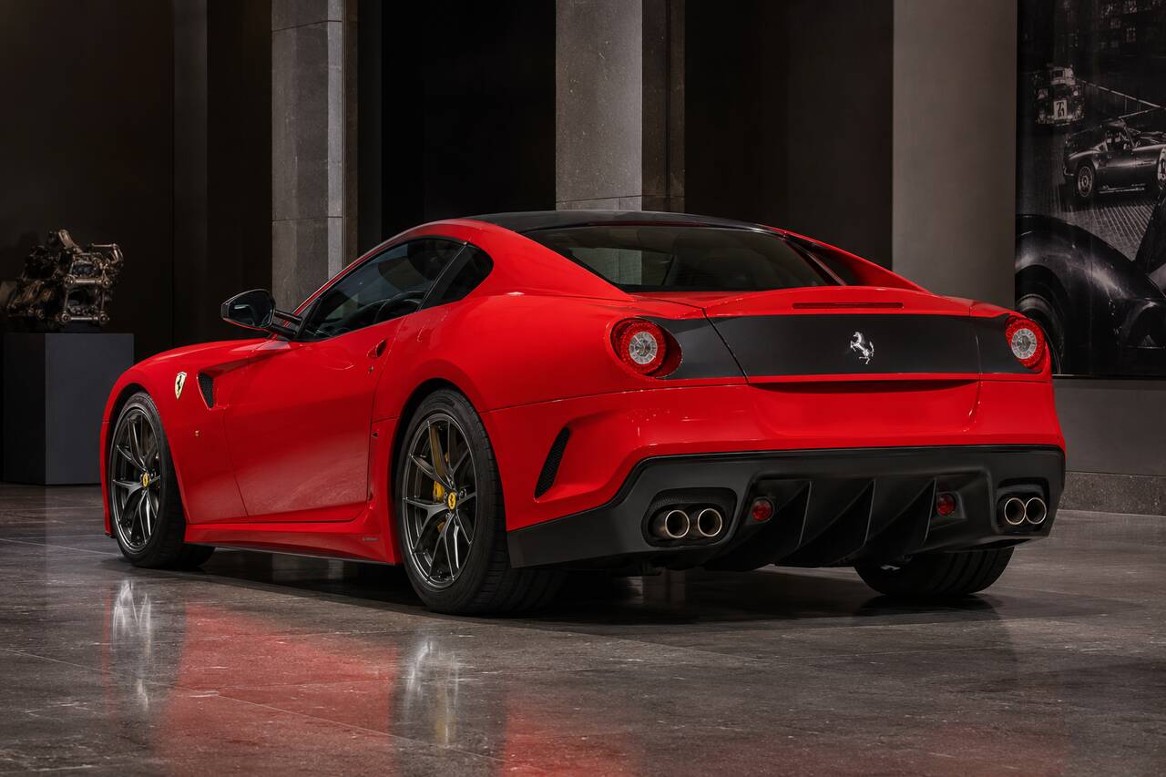 Ferrari 599 GTO rear three-quarter view