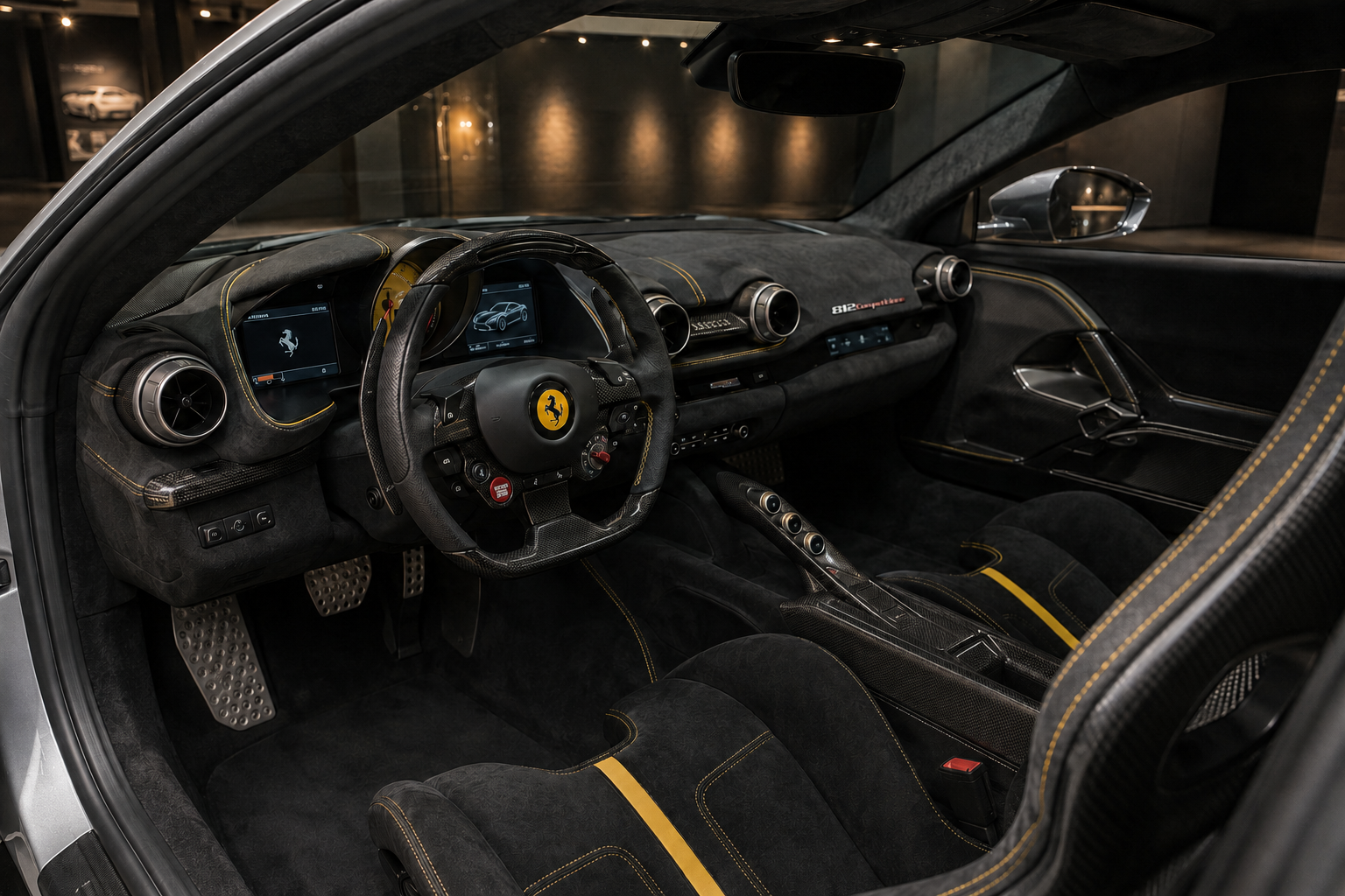 Ferrari 812 Competizione interior view