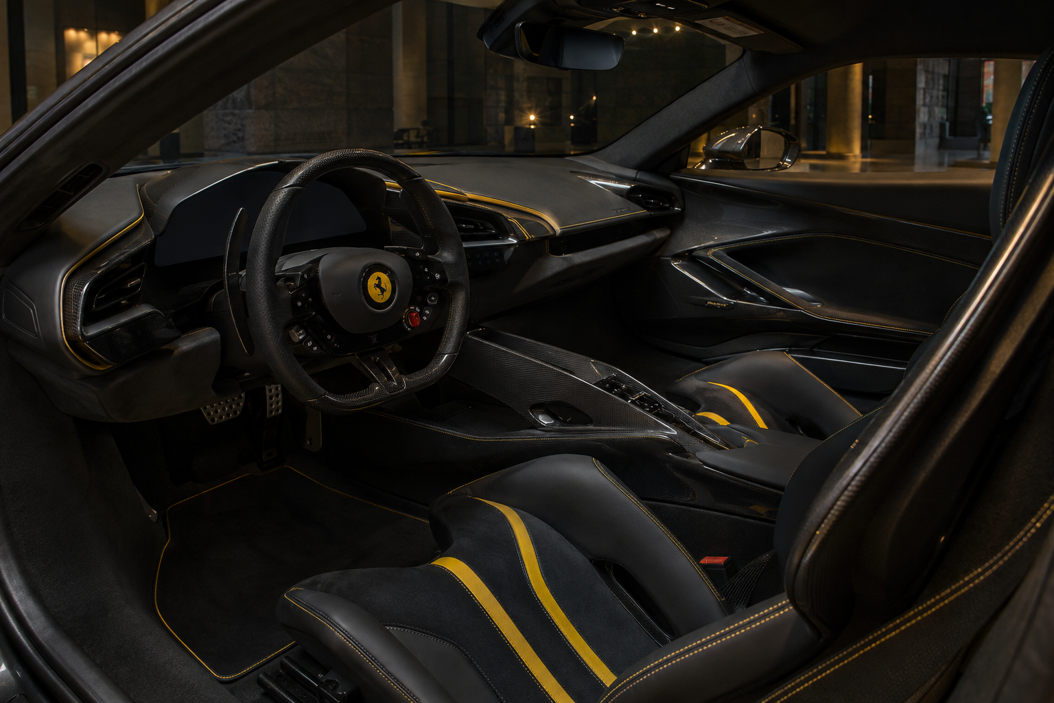 Ferrari 849 Testarossa interior view
