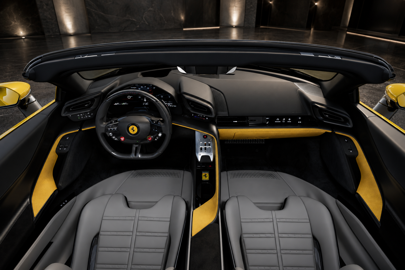 Ferrari 849 Testarossa Spider interior view