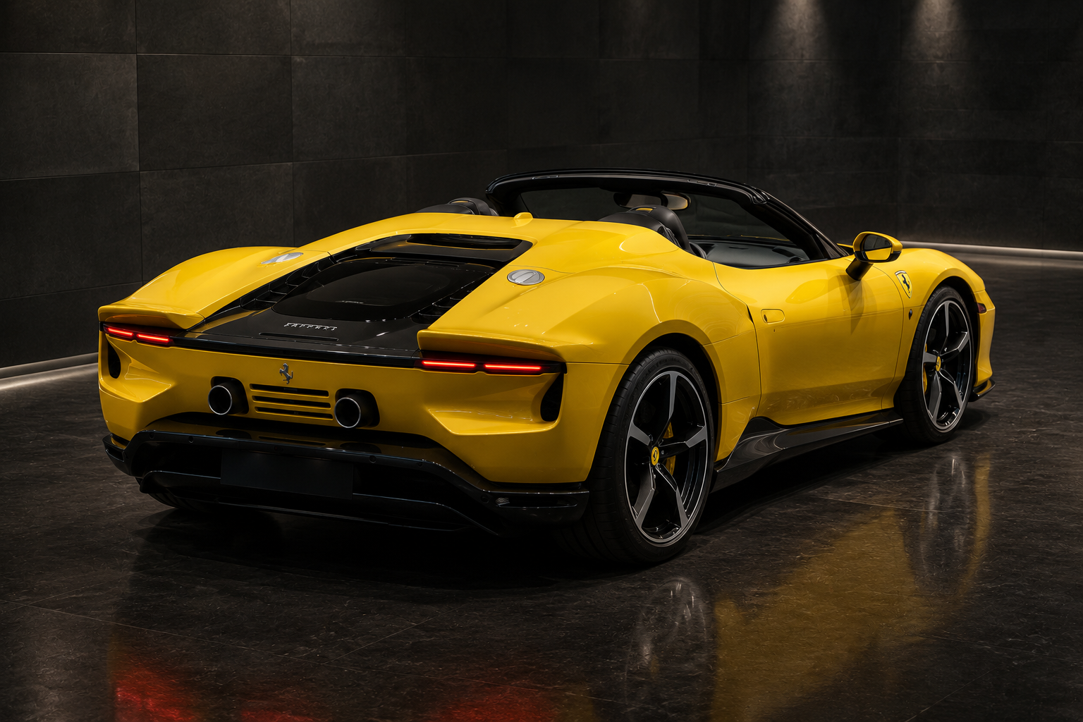 Ferrari 849 Testarossa Spider rear three-quarter view