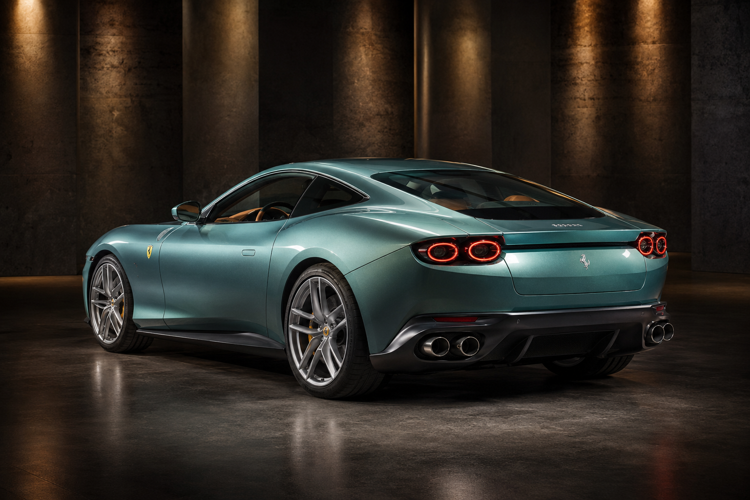 Ferrari Amalfi rear three-quarter view