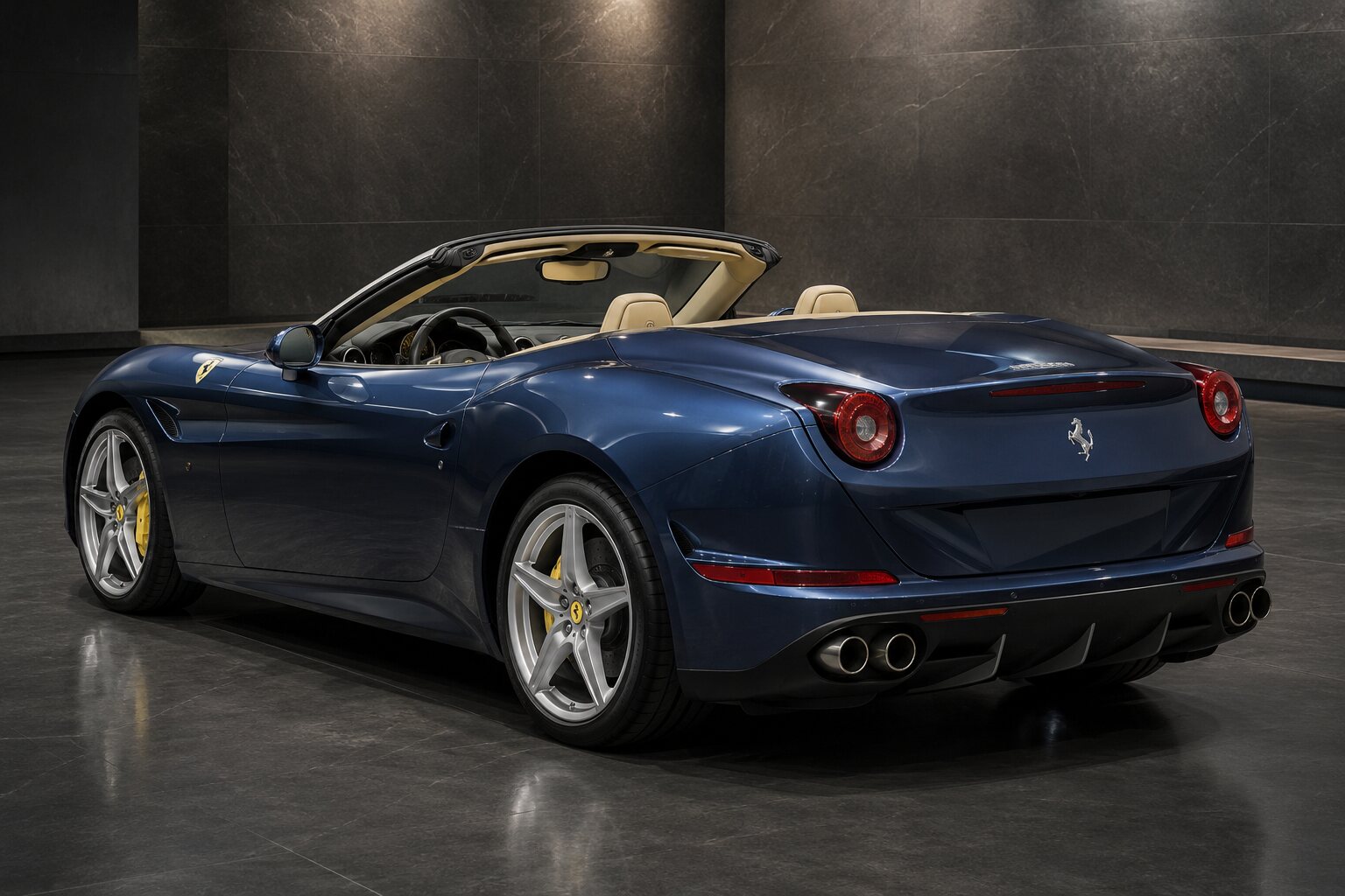 Ferrari California 30 rear three-quarter view