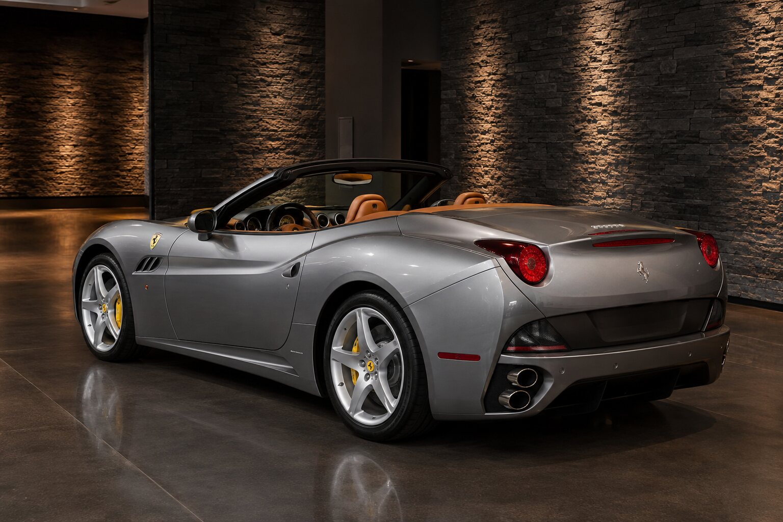 Ferrari California rear three-quarter view