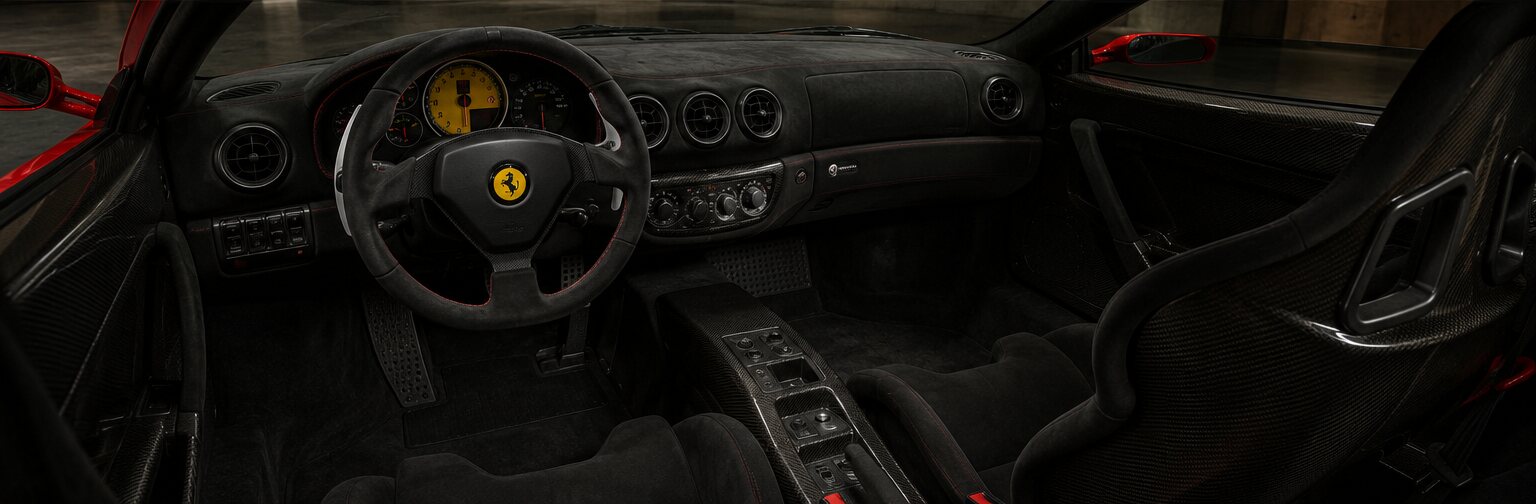 Ferrari Challenge Stradale interior view
