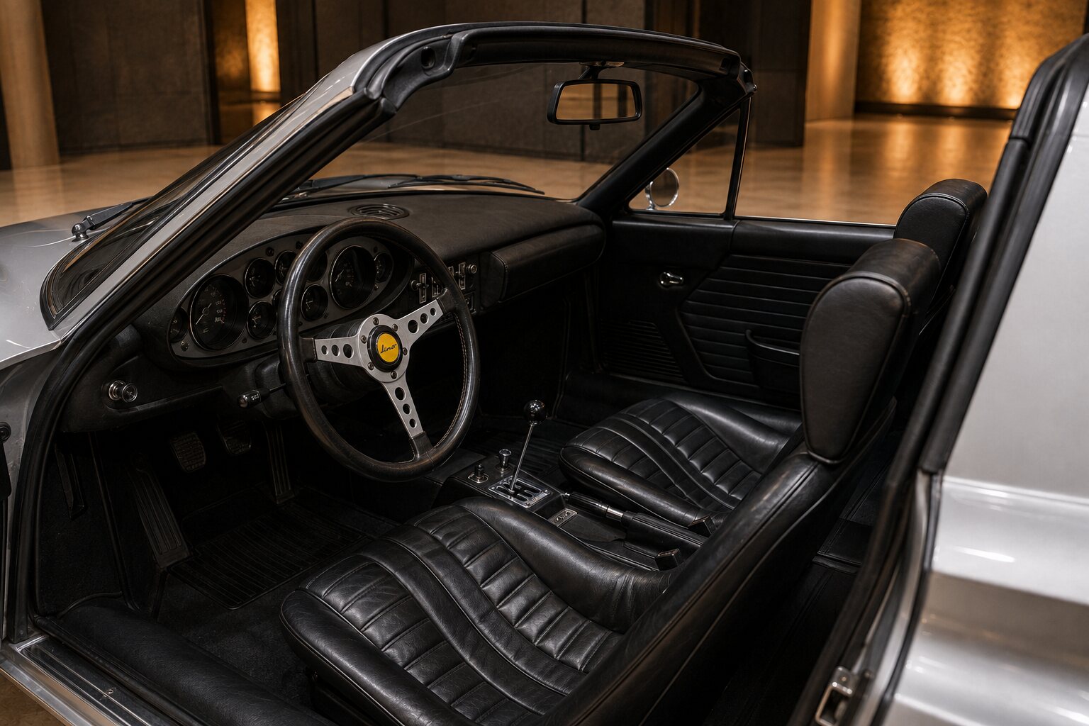 Dino 246 GTS interior view